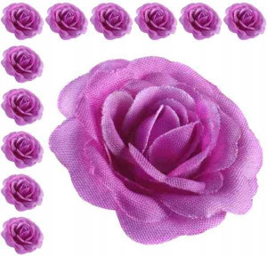 Róża główka mini 12 szt 4 cm Violet