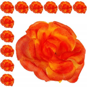 Róża główka 12 szt 4cm Orange