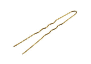 Kokówki Szpilki do włosów karbowane 6,5 cm złote 36 szt. Nowy Produkt unise