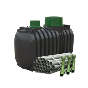 Dwukomorowa Oczyszczalnia Ekologiczna 3000 L Dla 4 -6 Osób 60 Mb. Drenażu