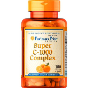 Puritan's Pride Super C-1000 Complex super witamina C 100 tabletek - suplem