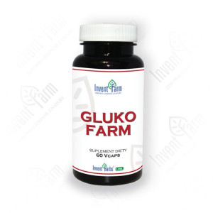 Invent Farm GLUKO FARM 60 kapsułek PRAWIDŁOWY POZIOM CUKRU WE KRWI