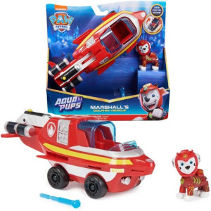 Psi Patrol Aqua Pups zestaw pojazd delfin z figurką Marshall