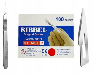 Ostrze Skalpel Chirurgiczny Ribbel Nr.11 + Trzonek
