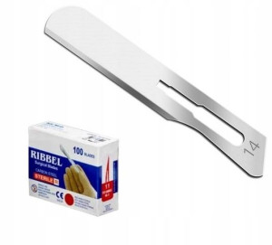 Ostrze Skalpel Nóż Chirurgiczny Ribbel 100szt 14