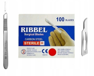 Ostrze Skalpel Chirurgiczny Ribbel Nr.15+ Trzonek