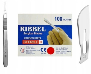 Ostrze Skalpel Chirurgiczny Ribbel Nr.22 + Trzonek