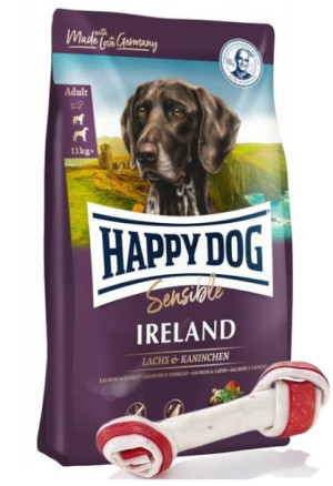 Happy Dog Supreme Sensible Irland 12,5kg + MACED Kość Wiązana Biała Bekon 1