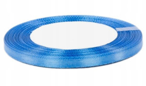 Wstążka tasiemka satynowa 6mm 32m 19.blue