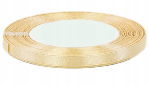 Wstążka tasiemka satynowa 6mm 32m 3.beige