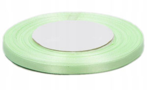 Wstążka tasiemka satynowa 6mm 32m 8.lt.green