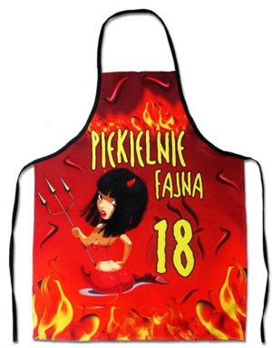 Fartuch kuchenny premium PIEKIELNIE FAJNA 18