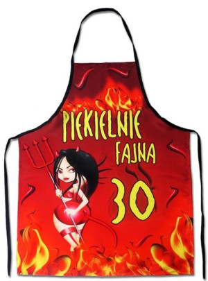 Fartuch kuchenny premium PIEKIELNIE FAJNA 30
