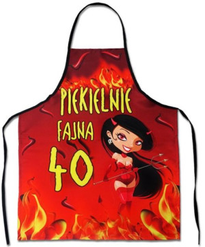 Fartuch kuchenny premium PIEKIELNIE FAJNA 40