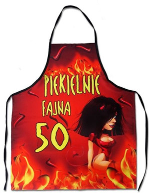 Fartuch kuchenny premium PIEKIELNIE FAJNA 50