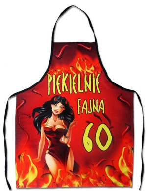 Fartuch kuchenny premium PIEKIELNIE FAJNA 60
