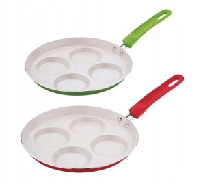 Patelnia Do Jajek Placków Ceramiczna 24cm Kolory