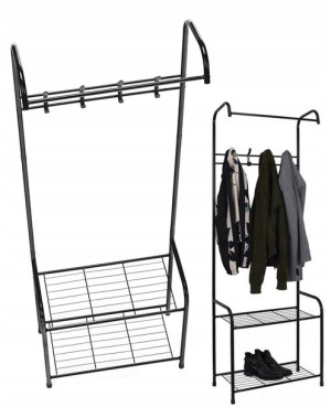 Wieszak Stojak Metalowy Półka Na Ubrania Buty Loft