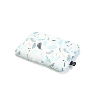 La Millou Mid Pillow 30x40 Blue Leaves