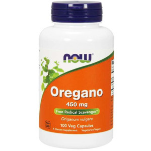 NOW Foods OREGANO 450mg -suplement diety- 100 kapsułek