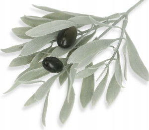 Oliwka Gałązka oliwna Grey flokowana