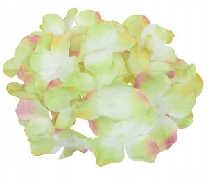HORTENSJA Główka Kwiat satyna Lt.Green/Pink