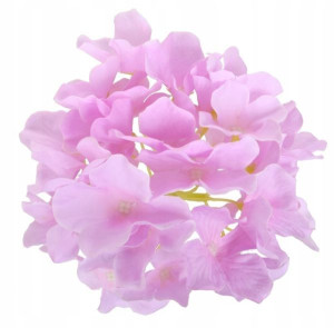 HORTENSJA Główka Kwiat satyna Lt.Lilac