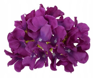 HORTENSJA Główka Kwiat satyna Purple/Violet