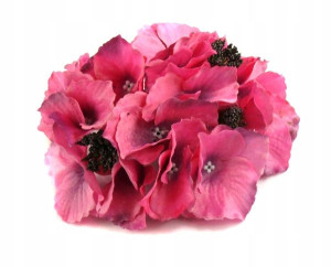 Hortensja główka z kulkami Pink/Plum