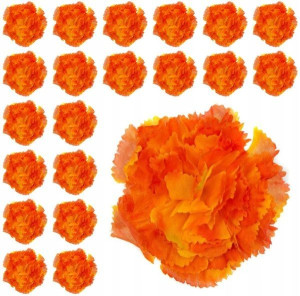 GOŹDZIK Główka orange/yellow 24 szt HURT sztuczne