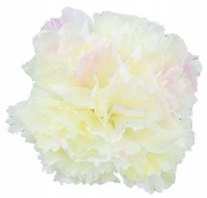 GOŹDZIK Główka sztuczne kwiaty cream/pink