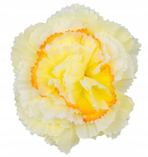 GOŹDZIK Główka sztuczne kwiaty yellow/orange