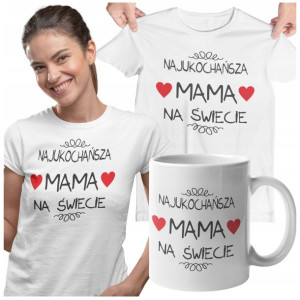 Koszulka Dla Mamy Z Kubkiem Prezent Dzień Matki