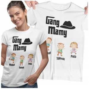 Koszulka Gang Mamy Prezent Na Dzień Mamy Urodziny