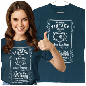 Koszulka Na Prezent Vintage Dla Kobiety 40urodziny