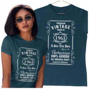 Koszulka Na Prezent Vintage Dla Kobiety 60urodziny