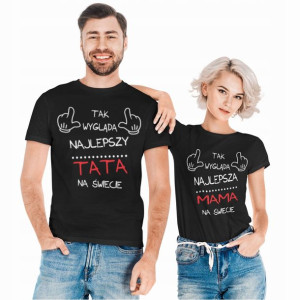 Koszulki Dla Mamy I Taty Prezent Dzień Ojca Matki
