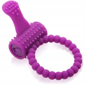 Pierścień Ring Na Penisa Z Wibracjami + Wypustka