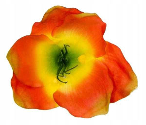Amarylis główka SZTUCZNE KWIATY orange/yellow