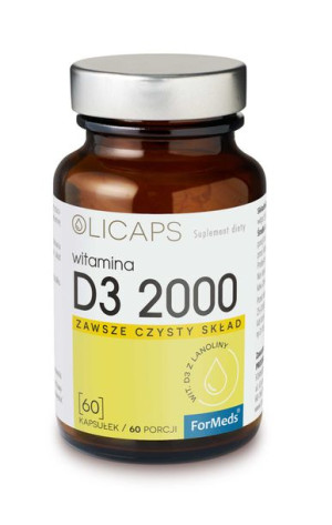 ForMeds OLICAPS D3 2000 - Witamina D-3- 60 kapsułek suplement diety