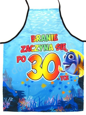 Fartuch kuchenny premium BRANIE ZACZYNA SIĘ PO 30
