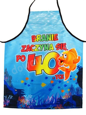 Fartuch kuchenny premium BRANIE ZACZYNA SIĘ PO 40