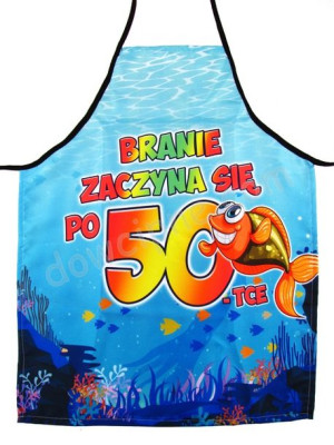 Fartuch kuchenny premium BRANIE ZACZYNA SIĘ PO 50