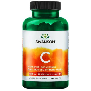 SWANSON PureWay - C Witamina C 1000mg 90 tabletek (kwas askorbinowy) - supl