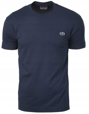 T-Shirt Koszulka Emporio Armani Granatowa XXL Haft