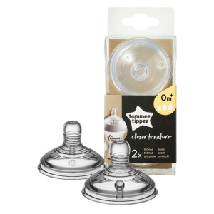 Tommee Tippee Closer To Nature smoczek na butelkę wieloprzepływowy 2szt