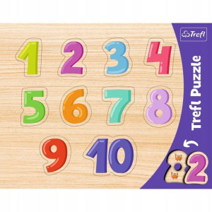 Puzzle ramkowe Ukladanki kształtowe Cyferki Trefl