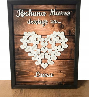 Podziękowanie Dzień Mamy Matki Obraz Prezent 3d
