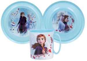 Frozen Kraina Lodu Zestaw Naczyń Dziecięcych