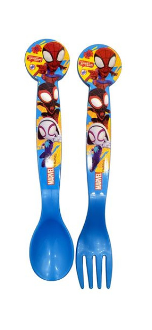SPIDERMAN Widelec Łyżka Sztućce Plastikowe 2 szt.
